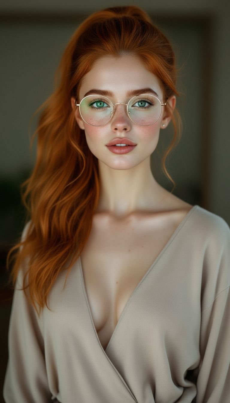 Woman with ginger hair